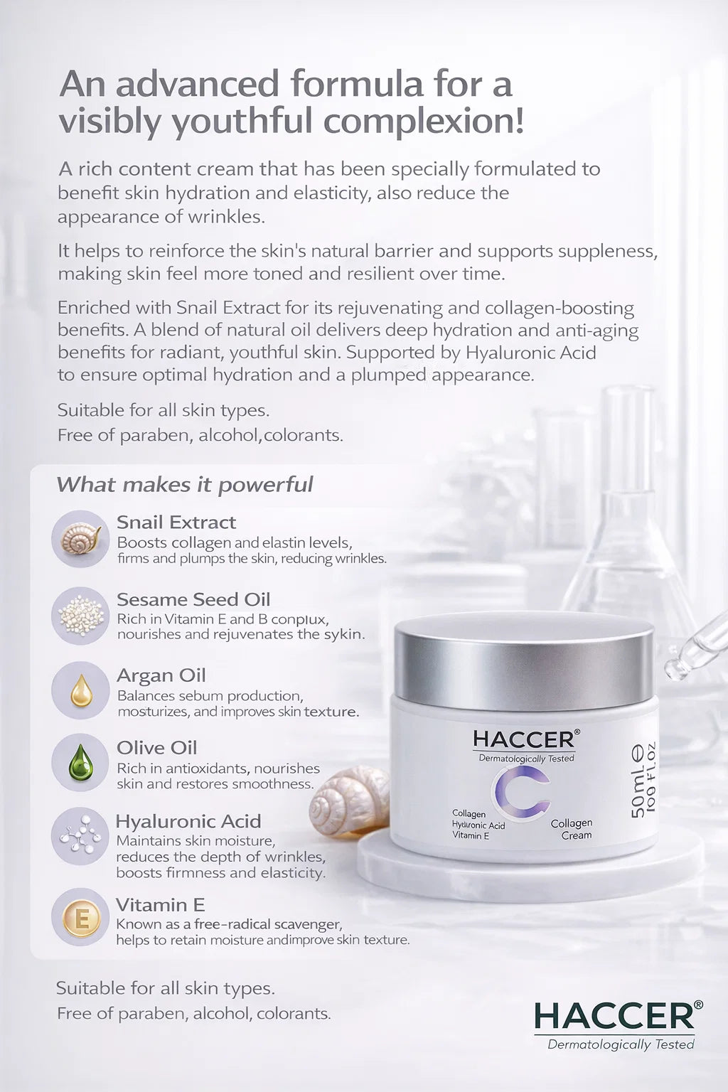 Haccer Collagen Anti-Aging Cream – 50ml